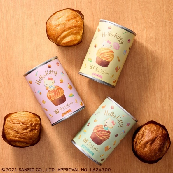 Bologna Kitty 3 can set <br/> De Bologna x Hello Kitty面包罐包(一套3罐) <br/> ボローニャキティ3缶セット - Image 2